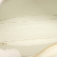 Chanel Cc Shoulder Bag Quilted Caviar White Leather Bag (Pre-Loved)