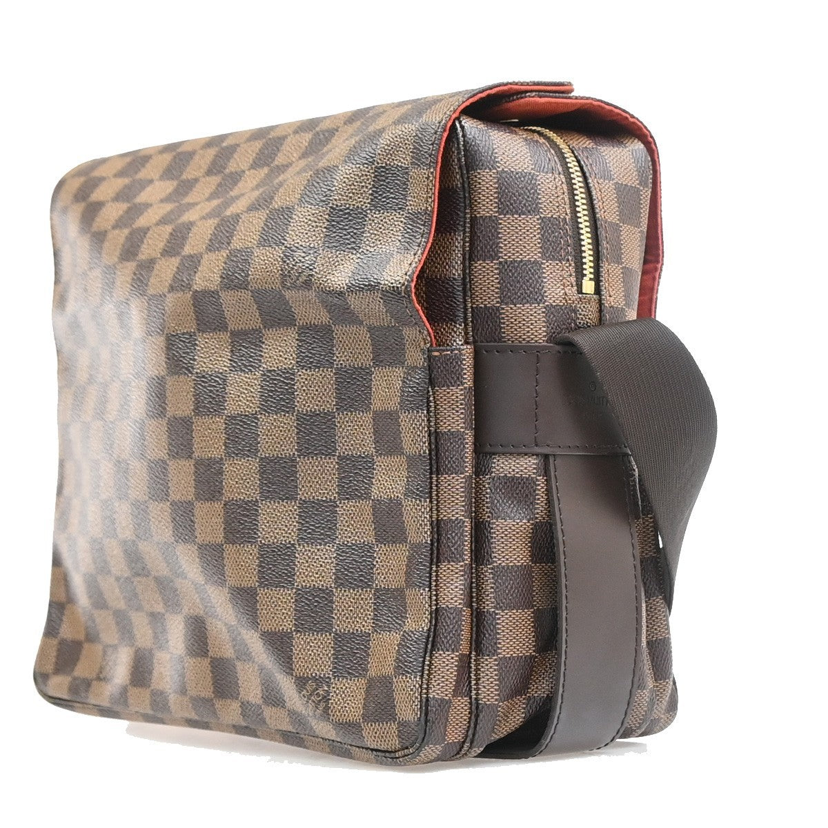 Louis Vuitton Naviglio Handbag Damier Brown Canvas Shoulder Bag Bag (Authentic Pre-Loved)