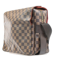 Louis Vuitton Naviglio Handbag Damier Brown Canvas Shoulder Bag Bag (Authentic Pre-Loved)
