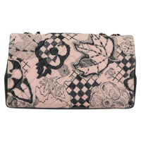 Chanel Flap Shoulder Bag Canvas Pink Cotton Shoulder Bag Bag (Authentic Pre-Loved)