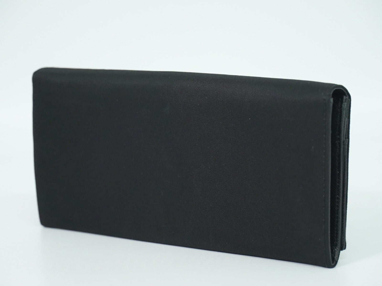 Prada Continental Wallet Tessuto Black Nylon Wallets Accessory (Authentic Pre-Loved)