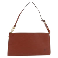 Louis Vuitton Pochette Accessoires Epi Leather Brown Leather Clutche & Pouche Bag (Authentic Pre-Loved)