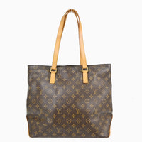 Louis Vuitton Cabas Mezzo Monogram Canvas Brown Canvas Tote Bag Bag (Authentic Pre-Loved)