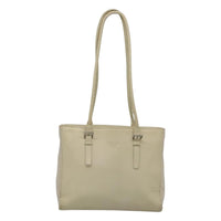 Prada Vintage Shoulder Bag Nylon And Leather White Leather Shoulder Bag Bag (Authentic Pre-Loved)