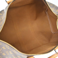 Louis Vuitton Keepall Bag Monogram Canvas Brown Canvas Travel Bag Bag (Pre-Loved)