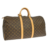Louis Vuitton Louis Vuitton Keepall Bag Monogram Canvas Brown Canvas Travel Bag Bag (Pre-Loved)