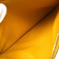 Hermes Dogon Duo Combined Wallet Leather Yellow Leather Wallets Accessory (Authentic Pre-Loved)
