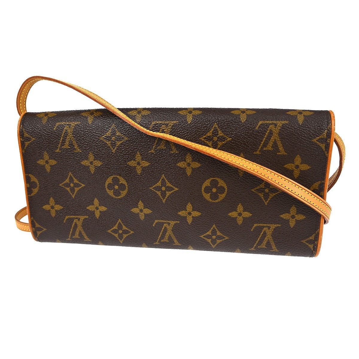 Louis Vuitton Twin Handbag Monogram Canvas Brown Canvas Clutche & Pouche Bag (Pre-Loved)