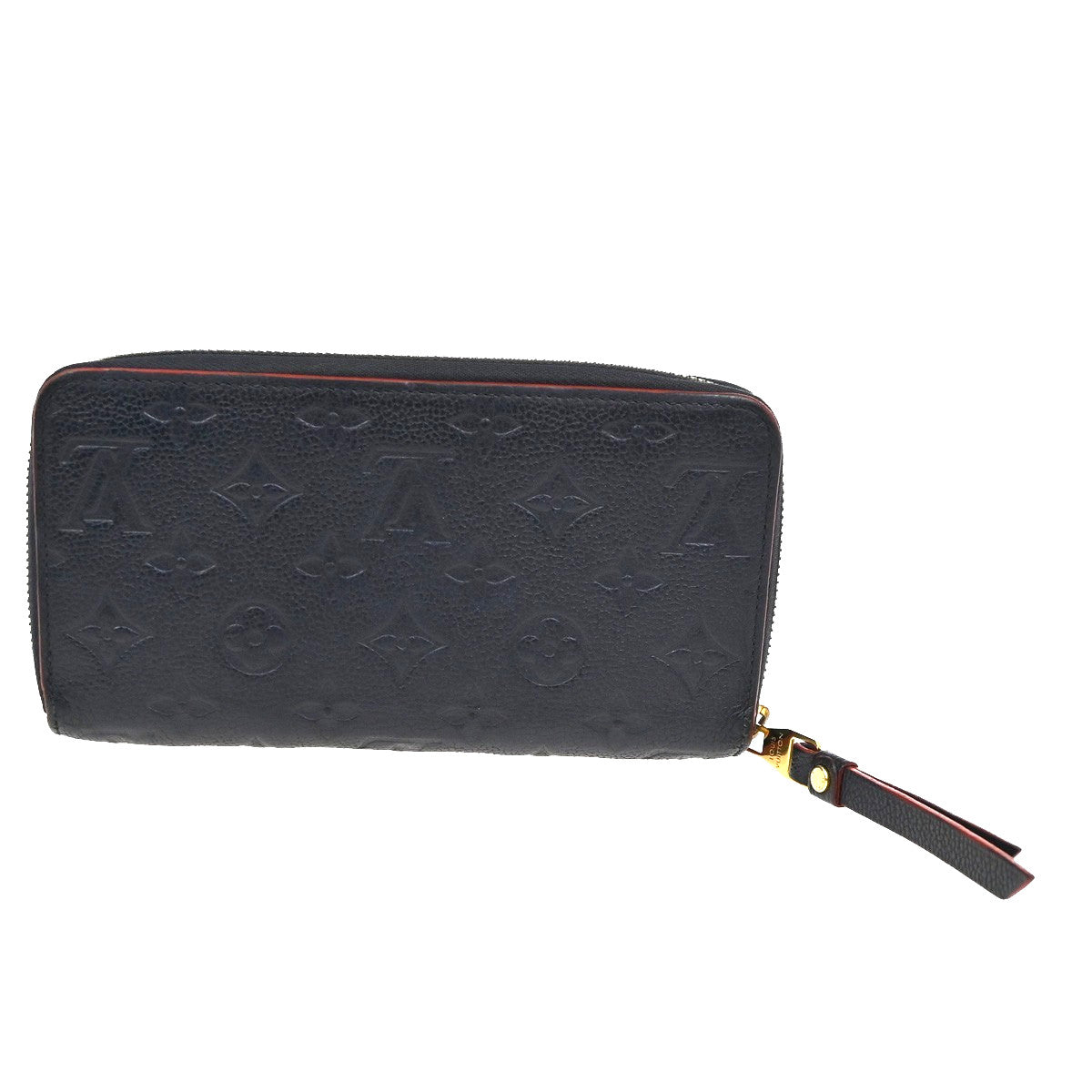 Louis Vuitton Portefeuille Zippy Monogramme Empreinte Monogramme Empreinte Red Leather Wallets Accessory (Authentic Pre-Loved)
