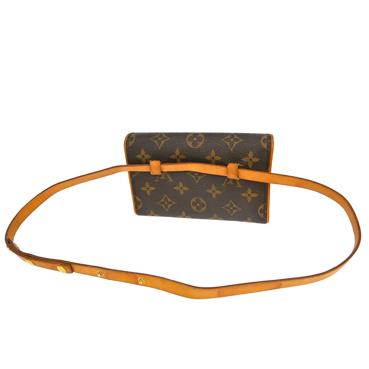 Louis Vuitton Louis Vuitton Florentine Waist Bag Monogram Canvas Brown Canvas Clutche & Pouche Bag (Authentic Pre-Loved)