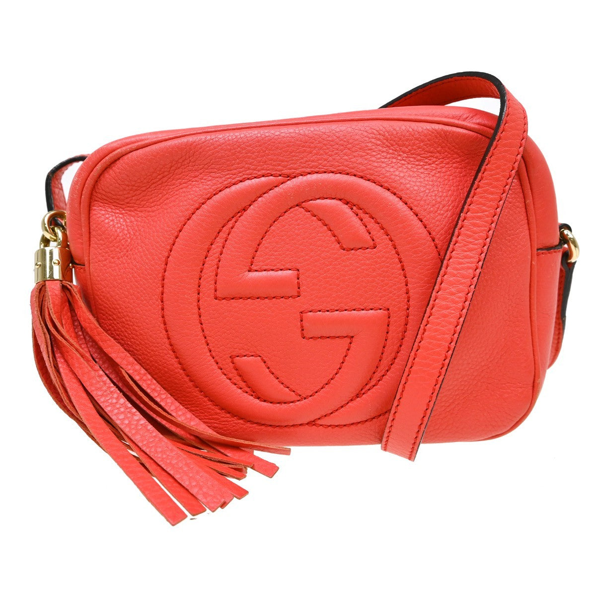 Gucci Gucci Soho Disco Crossbody Bag Leather Pink Leather Shoulder Bag Bag (Pre-Loved)