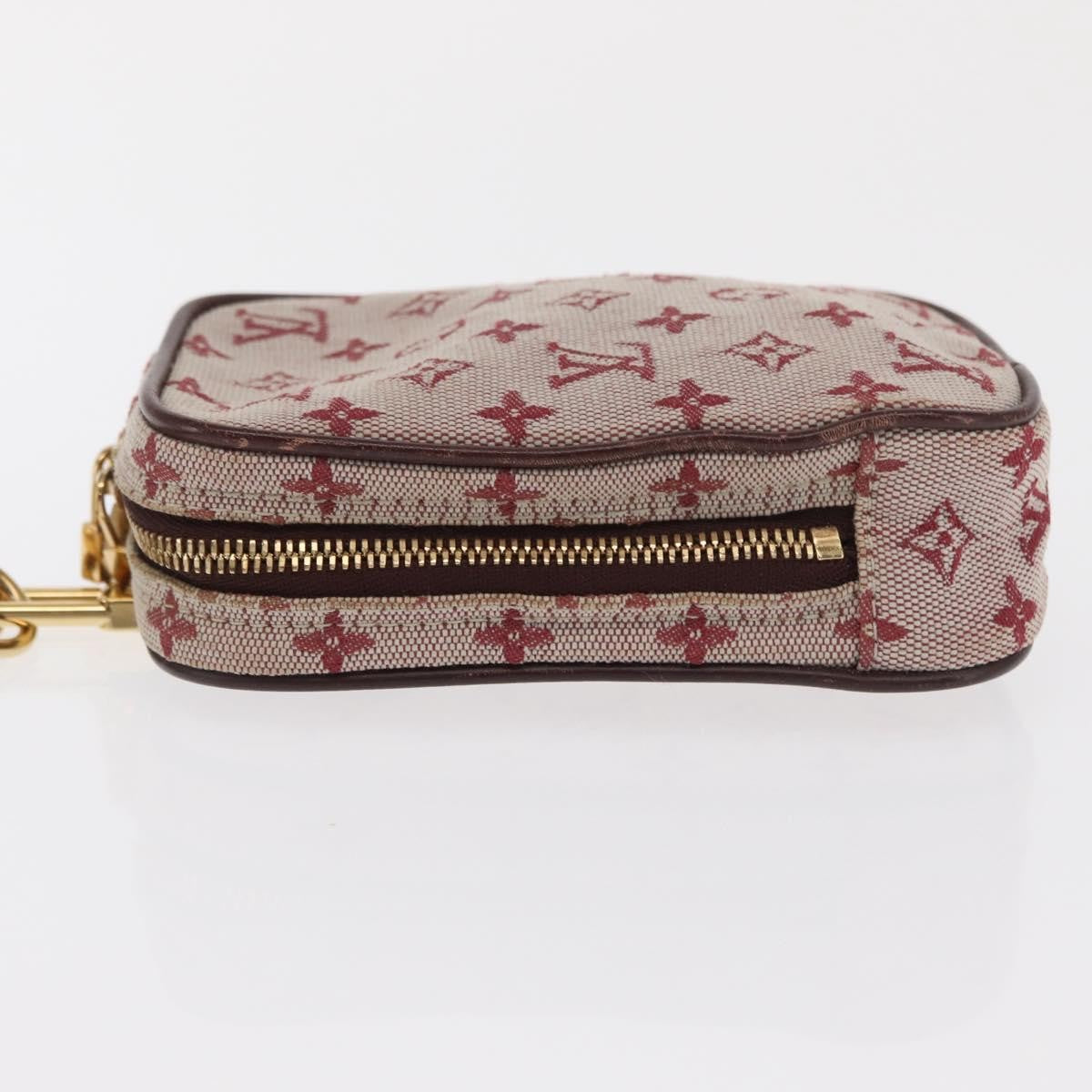 Louis Vuitton Camera Bag Mini Lin Red Canvas Clutche & Pouche Bag (Authentic Pre-Loved)