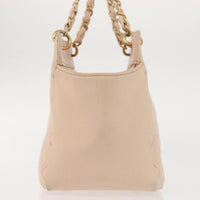 Chanel Petite Timeless Tote Quilted Calfskin Beige Leather Bag (Authentic Pre-Loved)