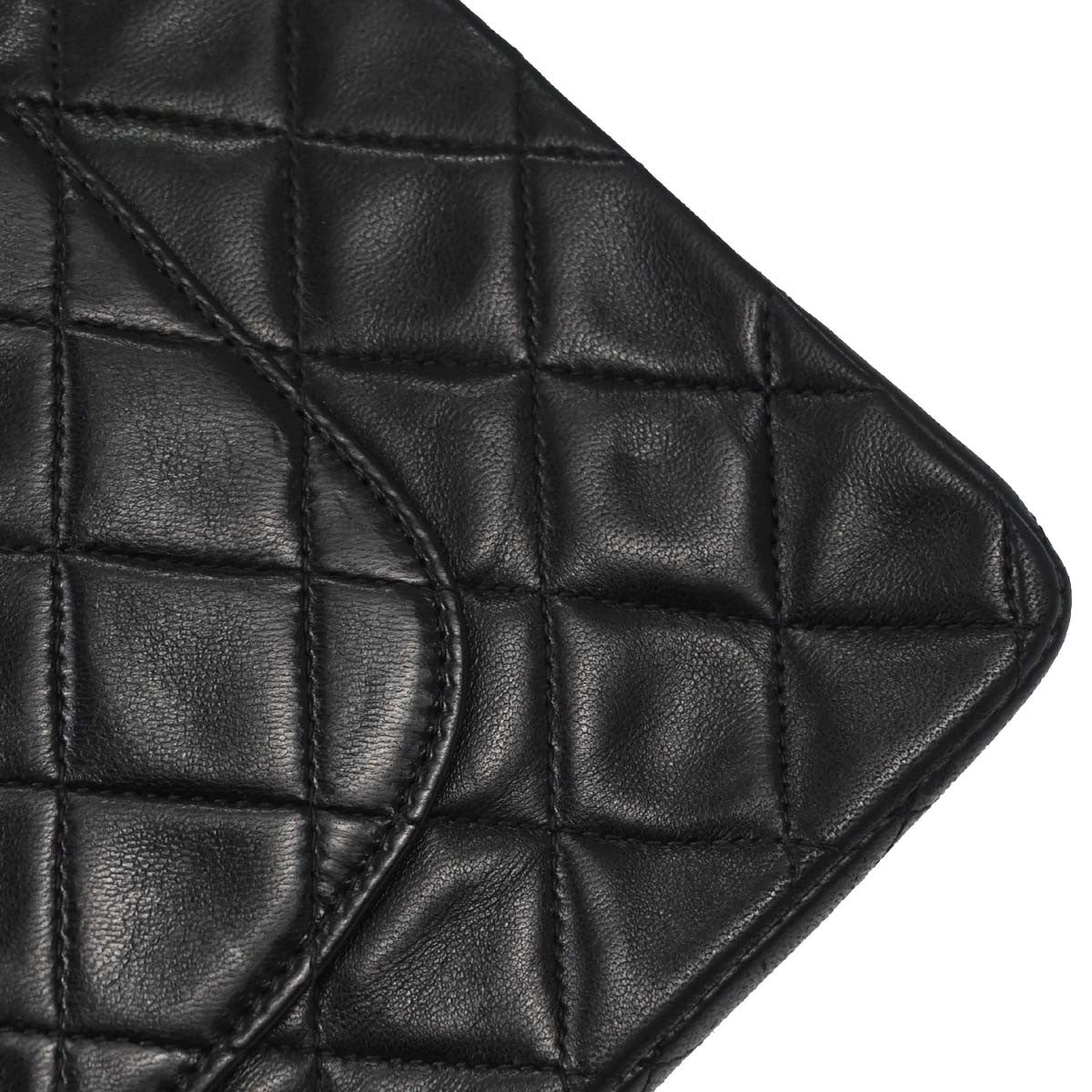 Chanel Timeless - Classic Double Flap Bag Leather Black Leather Shoulder Bag Bag (Authentic Pre-Loved)
