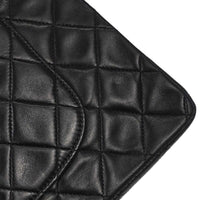 Chanel Timeless - Classic Double Flap Bag Leather Black Leather Shoulder Bag Bag (Authentic Pre-Loved)