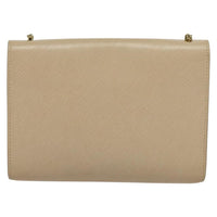 Salvatore Ferragamo Ginny Crossbody Bag Leather Beige Leather Shoulder Bag Bag (Pre-Loved)