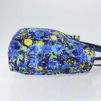 Prada Floreal Tote Printed Tessuto Blue Nylon Tote Bag Bag (Authentic Pre-Loved)