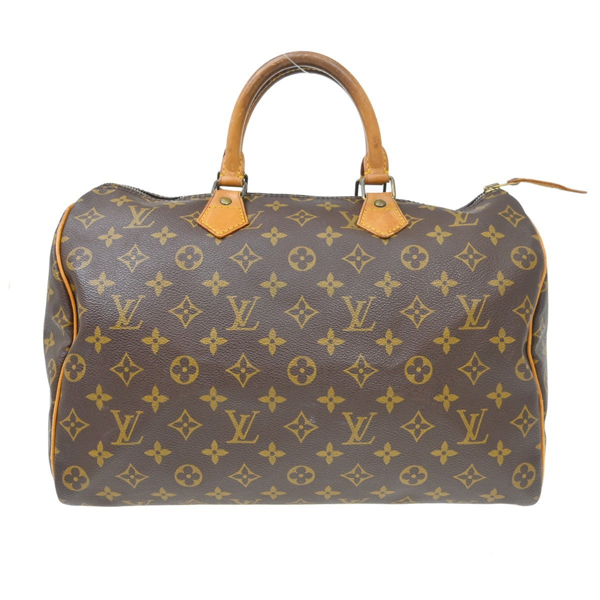 Louis Vuitton Louis Vuitton Speedy Handbag Monogram Canvas Brown Canvas Handbag (Authentic Pre-Loved)