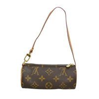 Louis Vuitton Papillon Pochette Monogram Canvas Brown Canvas Clutche & Pouche Bag (Authentic Pre-Loved)