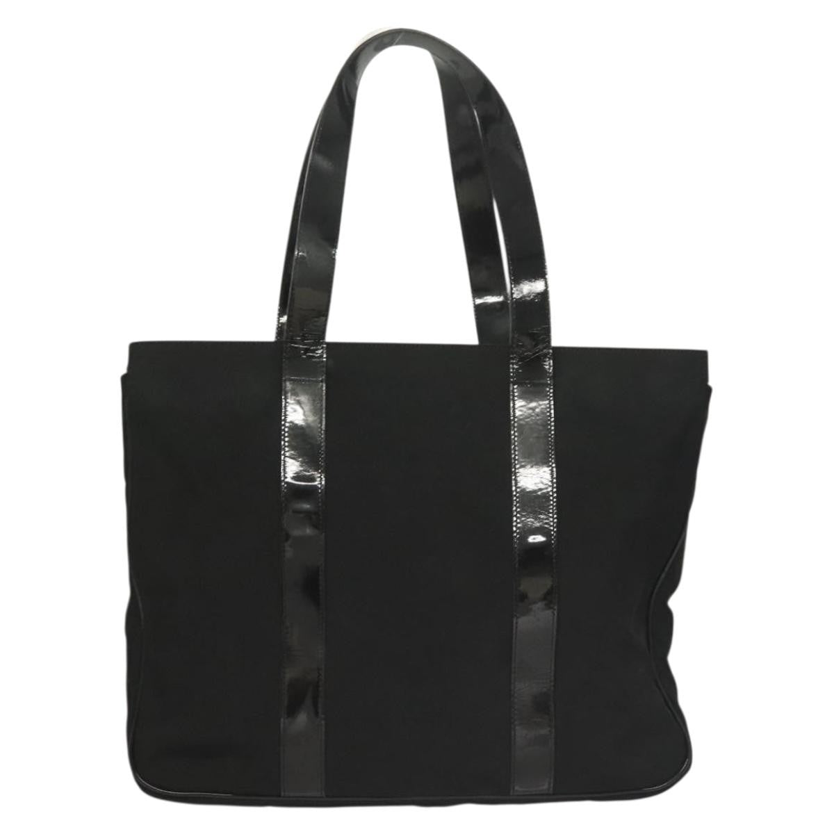 Salvatore Ferragamo Vala Tote Nylon Black Nylon Tote Bag Bag (Pre-Loved)