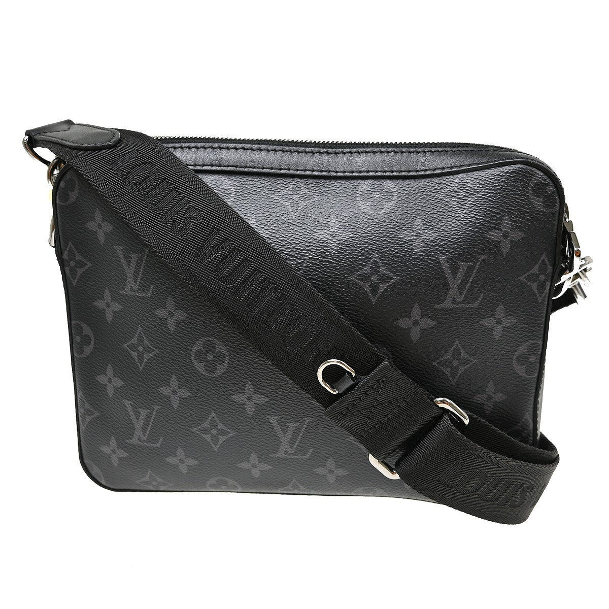 Louis Vuitton Trio Messenger Bag Reverse Monogram Eclipse Canvas Black Canvas Shoulder Bag Bag (Authentic Pre-Loved)