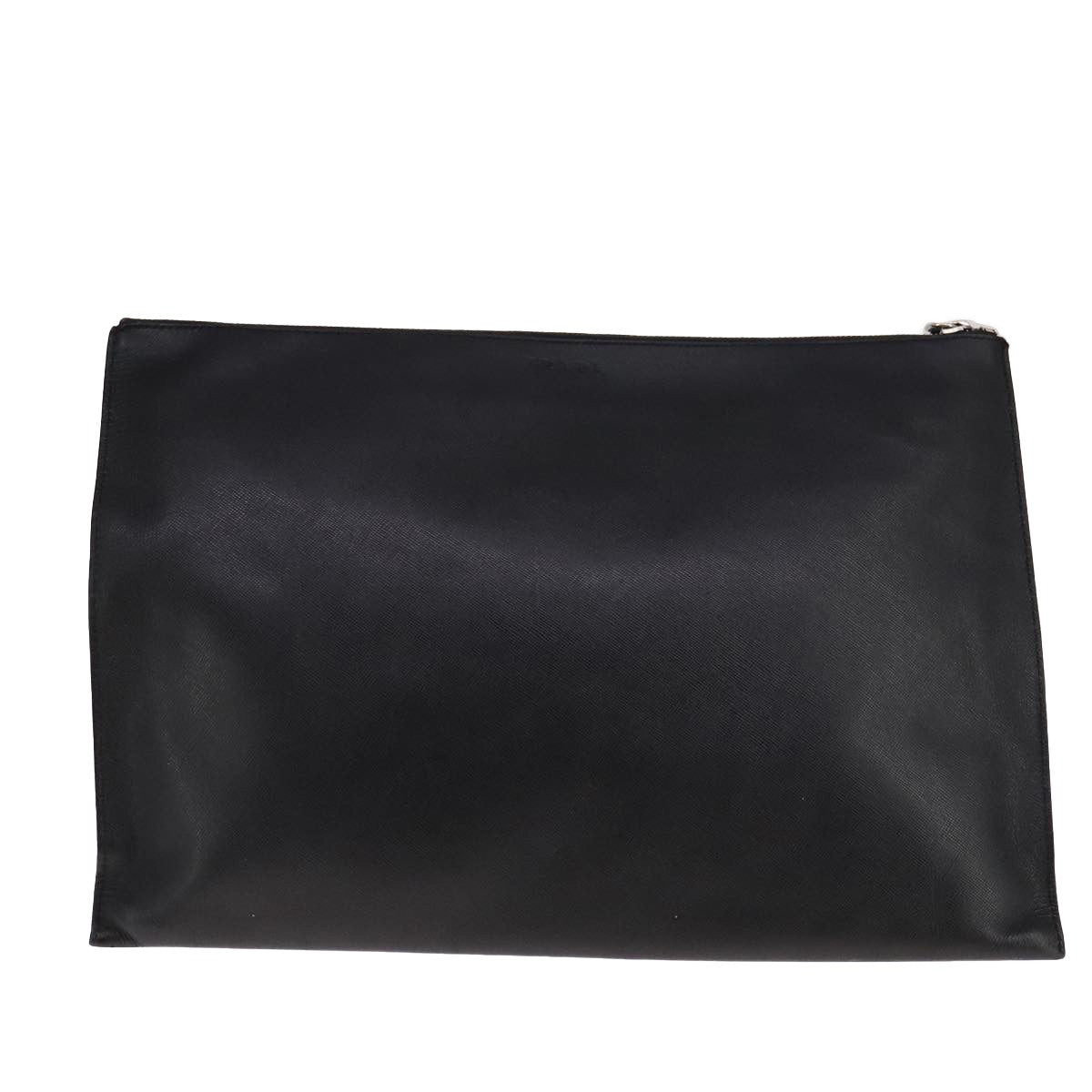 Prada Vintage Pouch Leather Black Leather Clutche & Pouche Bag (Pre-Loved)