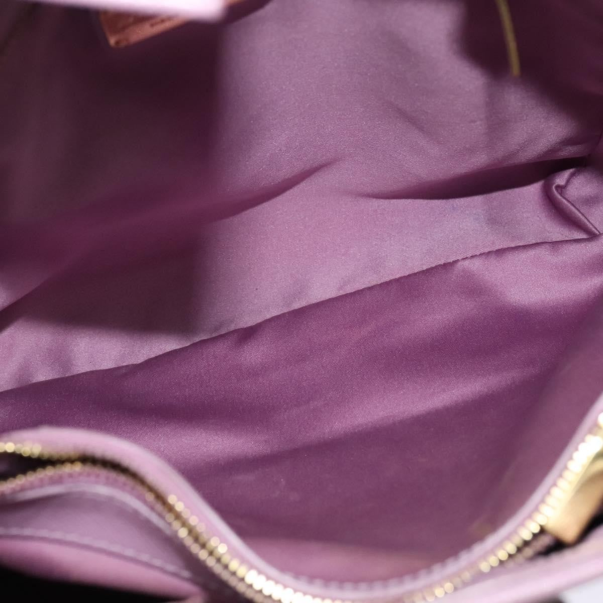 Salvatore Ferragamo Vara Bow Chain Tote Leather Purple Leather Tote Bag Bag (Authentic Pre-Loved)