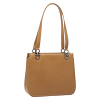 Salvatore Ferragamo Gancini Shoulder Bag Suede Brown Leather Shoulder Bag Bag (Authentic Pre-Loved)