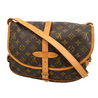 Louis Vuitton Louis Vuitton Saumur Handbag Monogram Canvas Brown Canvas Shoulder Bag Bag (Authentic Pre-Loved)