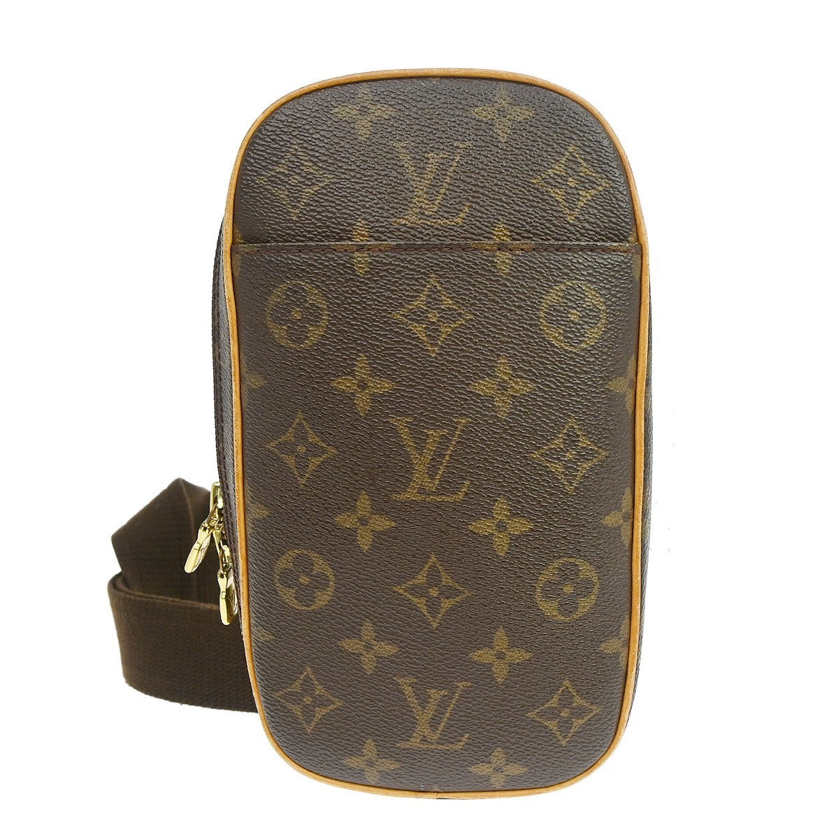 Louis Vuitton Pochette Gange Monogram Canvas Brown Canvas Clutche & Pouche Bag (Authentic Pre-Loved)