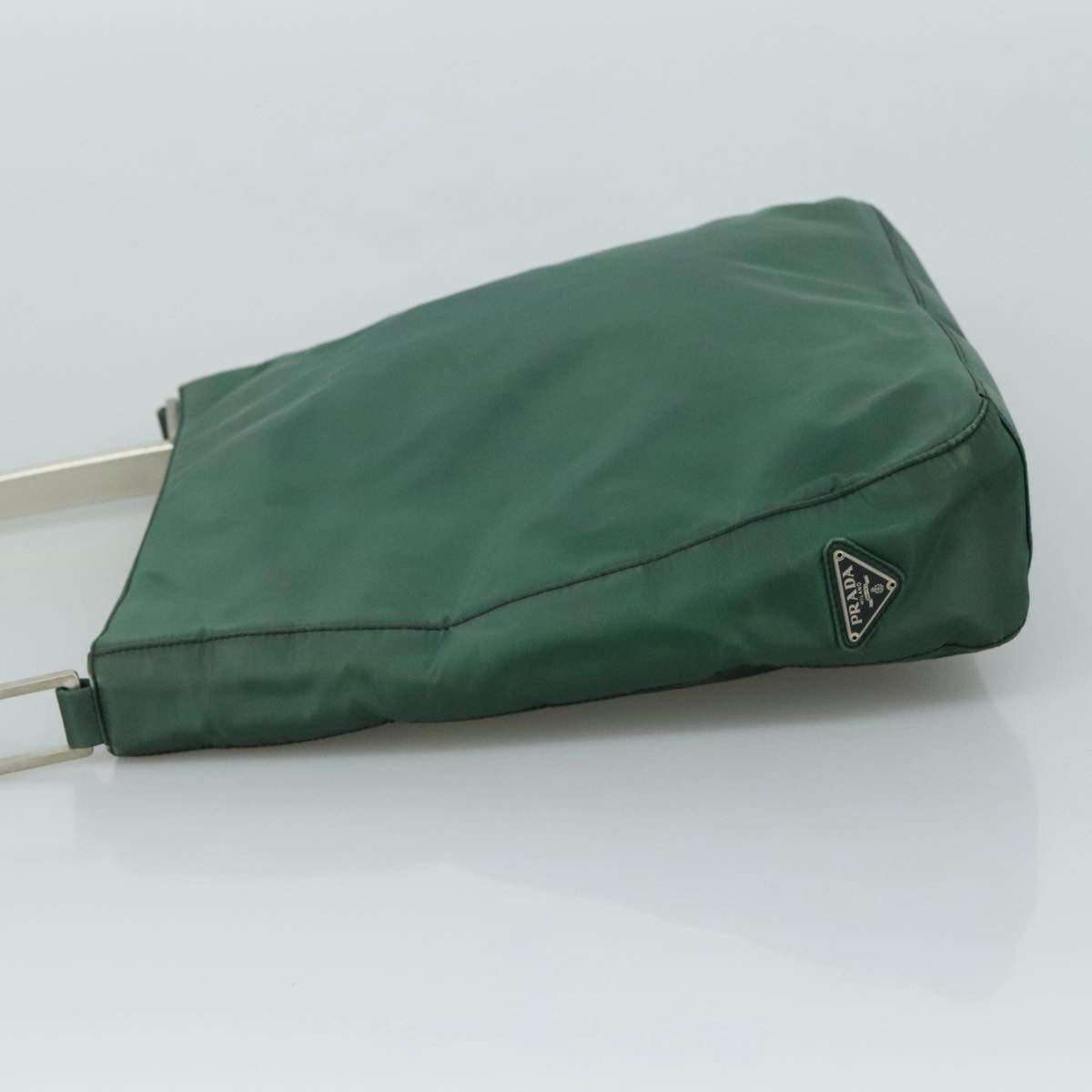 Prada Vintage Shoulder Bag Tessuto Green Nylon Shoulder Bag Bag (Authentic Pre-Loved)