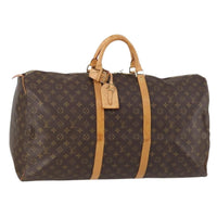 Louis Vuitton Keepall Bag Monogram Canvas Brown Canvas Travel Bag Bag (Authentic Pre-Loved)
