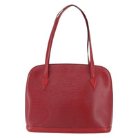 Louis Vuitton Lussac Handbag Epi Leather Red Leather Shoulder Bag Bag (Authentic Pre-Loved)