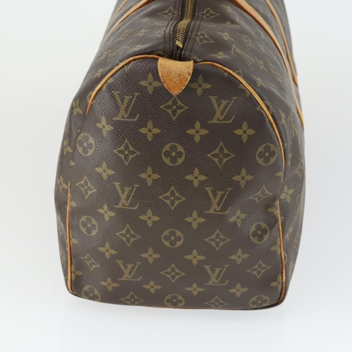 Louis Vuitton Keepall Bag Monogram Canvas Brown Canvas Travel Bag Bag (Pre-Loved)