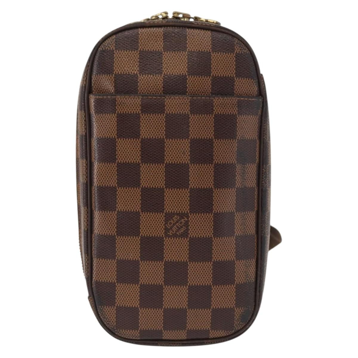 Louis Vuitton Pochette Gange Damier Brown Canvas Clutche & Pouche Bag (Pre-Loved)