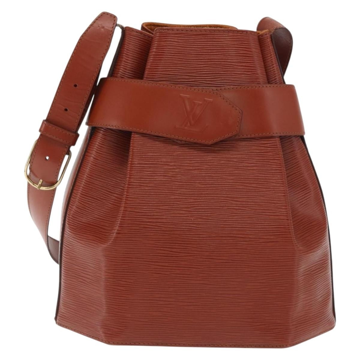 Louis Vuitton Vintage Sac D'epaule Handbag Epi Leather Brown Leather Shoulder Bag Bag (Authentic Pre-Loved)