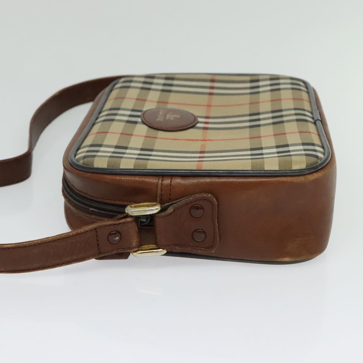 Burberry Camera Bag Vintage Check Canvas Beige Canvas Shoulder Bag Bag (Authentic Pre-Loved)