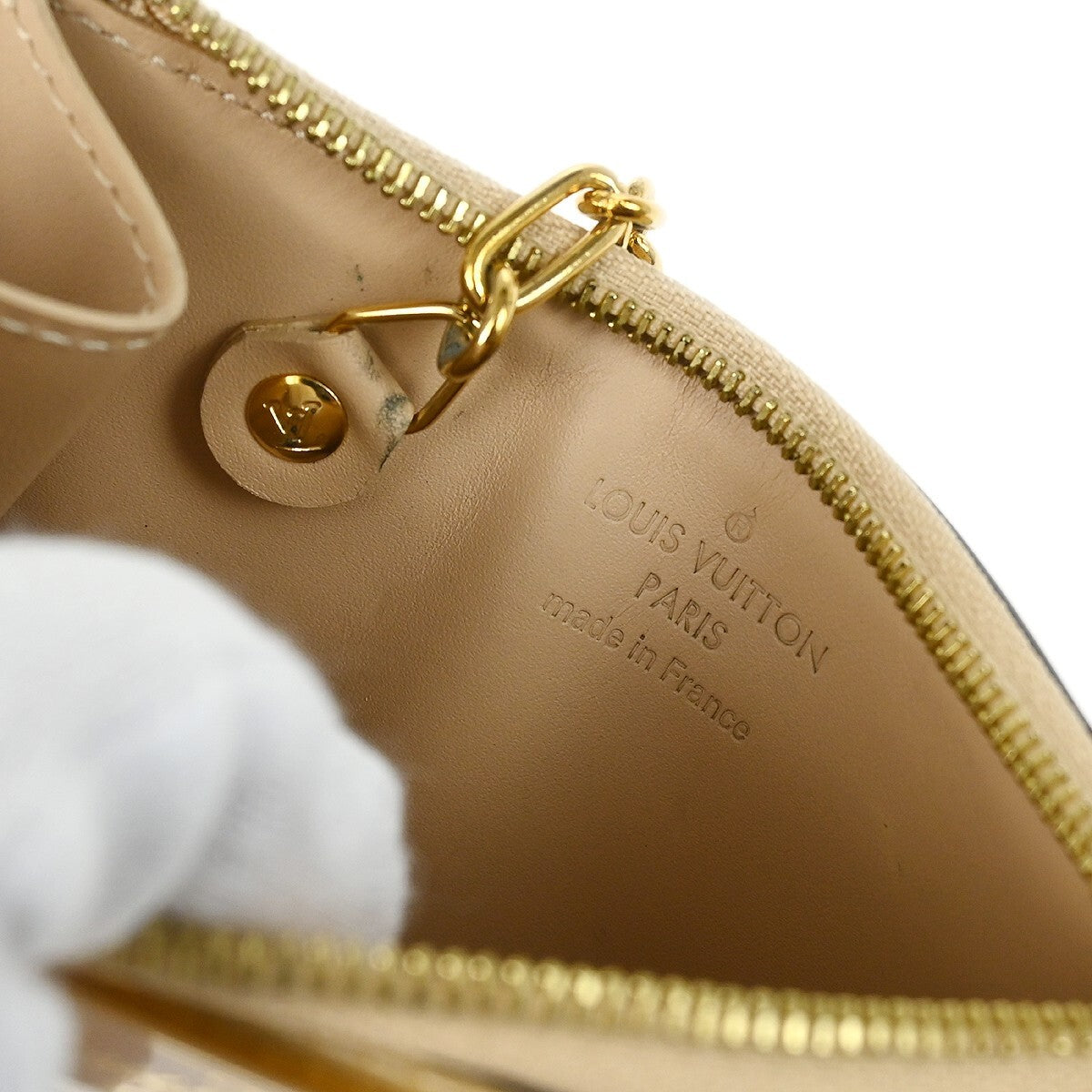 Louis Vuitton Pochette Clés Nm Monogram Vernis Patent Leather