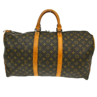 Louis Vuitton Louis Vuitton Keepall Bag Monogram Canvas Brown Canvas Travel Bag Bag (Pre-Loved)