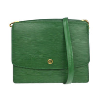 Louis Vuitton Louis Vuitton Grenelle Shoulder Bag Epi Leather Green Leather Shoulder Bag Bag (Pre-Loved)