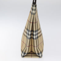 Burberry Nova Check Tote Canvas Check Pattern Beige Canvas Tote Bag Bag (Authentic Pre-Loved)