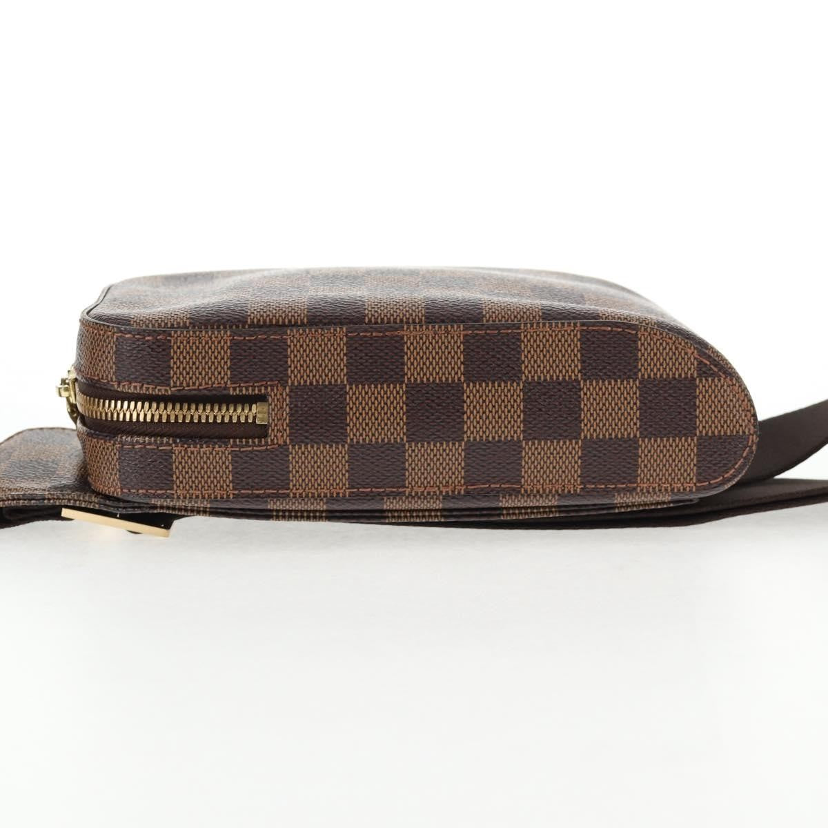 Louis Vuitton Geronimos Waist Bag Damier Brown Canvas Shoulder Bag Bag (Authentic Pre-Loved)