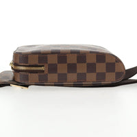 Louis Vuitton Geronimos Waist Bag Damier Brown Canvas Shoulder Bag Bag (Authentic Pre-Loved)