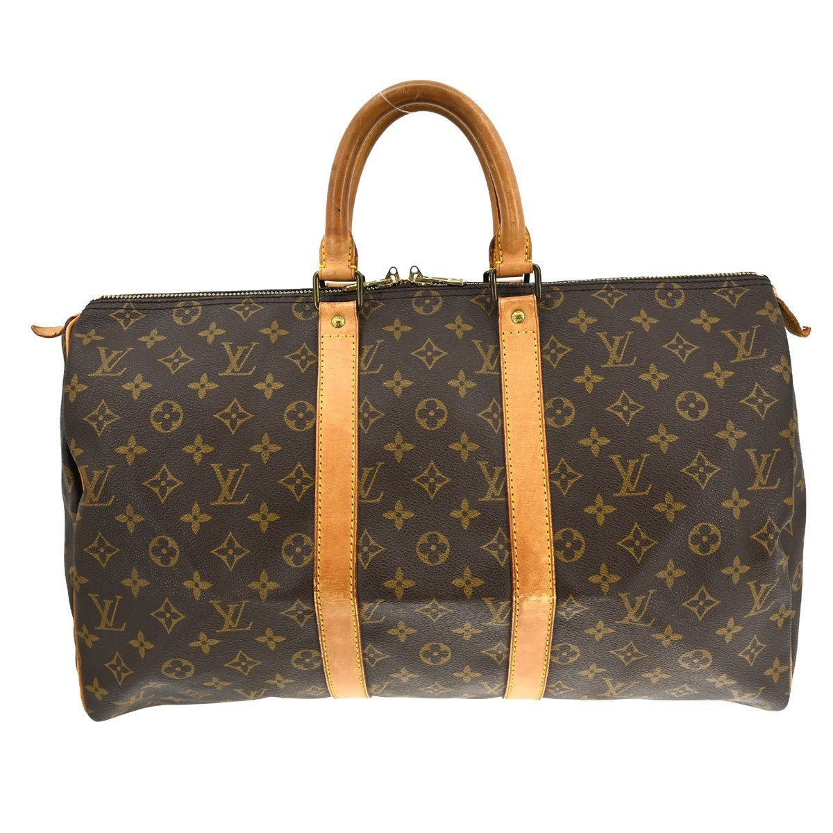 Louis Vuitton Louis Vuitton Keepall Bag Monogram Canvas Brown Canvas Travel Bag Bag (Pre-Loved)