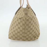 Gucci Web Zip Tote Gg Canvas Beige Canvas Tote Bag Bag (Authentic Pre-Loved)