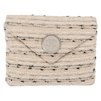 Chanel Vintage Envelope Chain Clutch Tweed White Tweed Clutche & Pouche Bag (Authentic Pre-Loved)