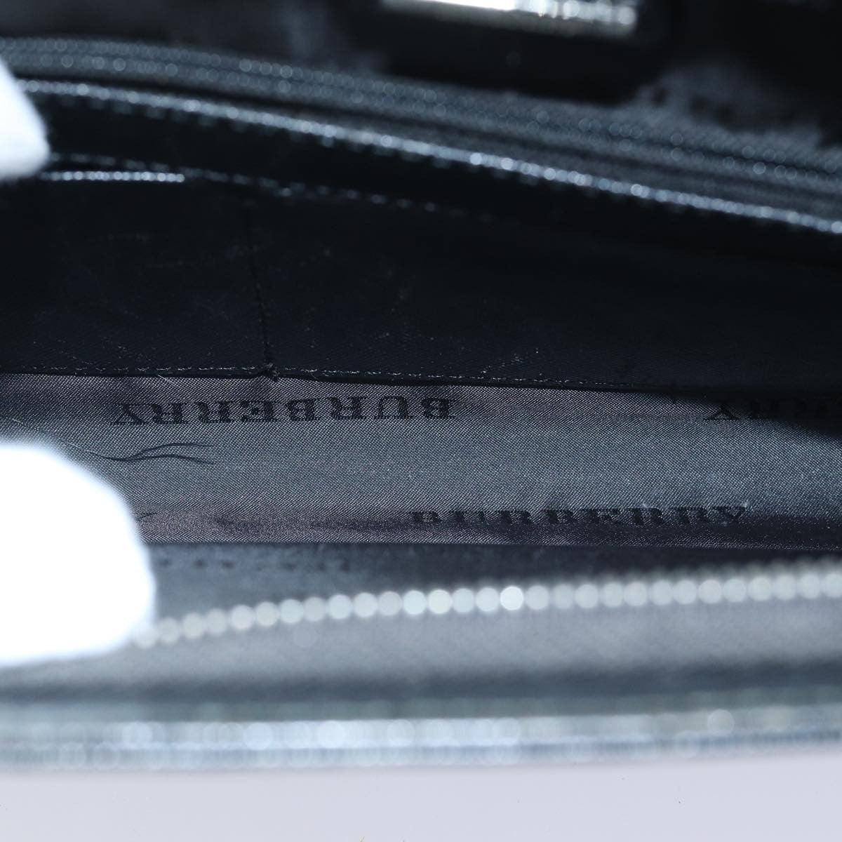 Burberry Vintage Pouch Leather Black Leather Clutche & Pouche Bag (Authentic Pre-Loved)