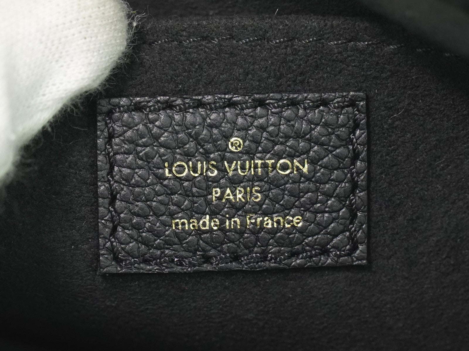 Louis Vuitton Louis Vuitton Petit Sac Plat Bag Bicolor Monogram Empreinte Giant Black Leather Tote Bag Bag (Pre-Loved)