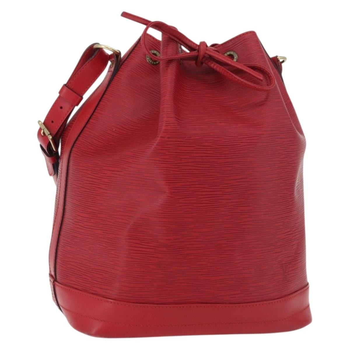 Louis Vuitton Noe Handbag Epi Leather Red Leather Shoulder Bag Bag (Authentic Pre-Loved)