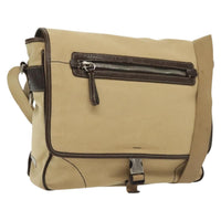 Prada Vintage Shoulder Bag Canvas Beige Canvas Shoulder Bag Bag (Authentic Pre-Loved)
